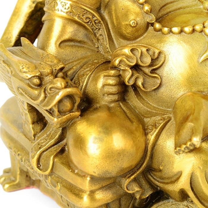 Statue Bouddha Rieur d'Or — Édition Luxe