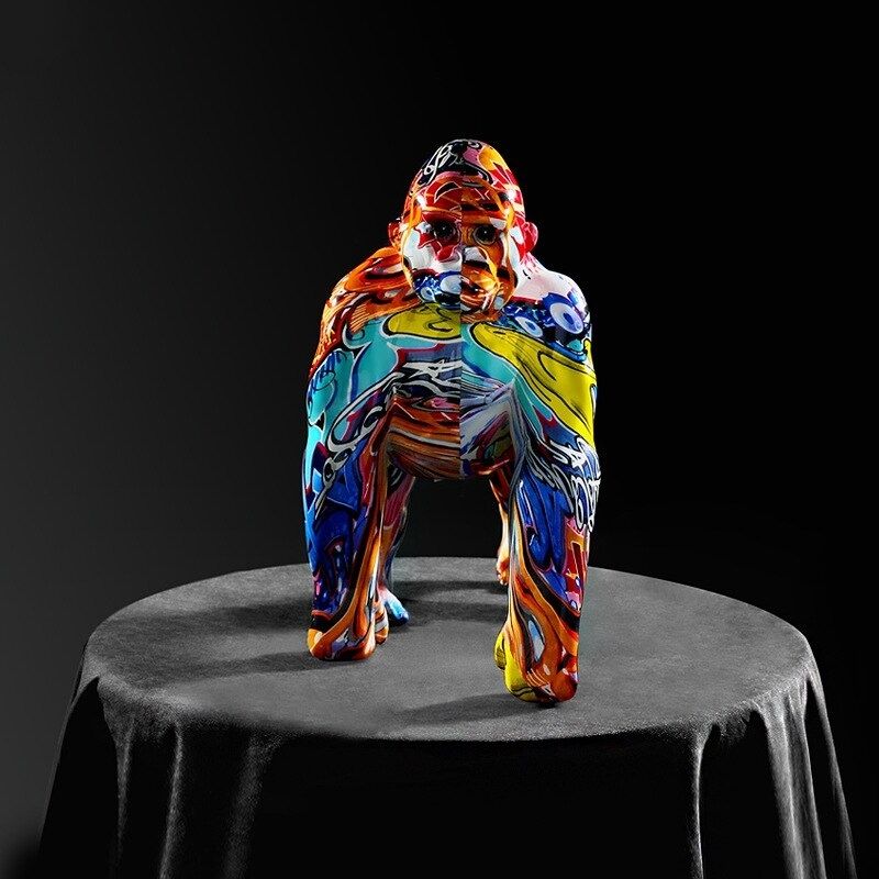 Statue Gorille — Peinture Signature
