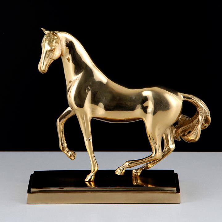 Statue Cheval Métal — Édition Signature
