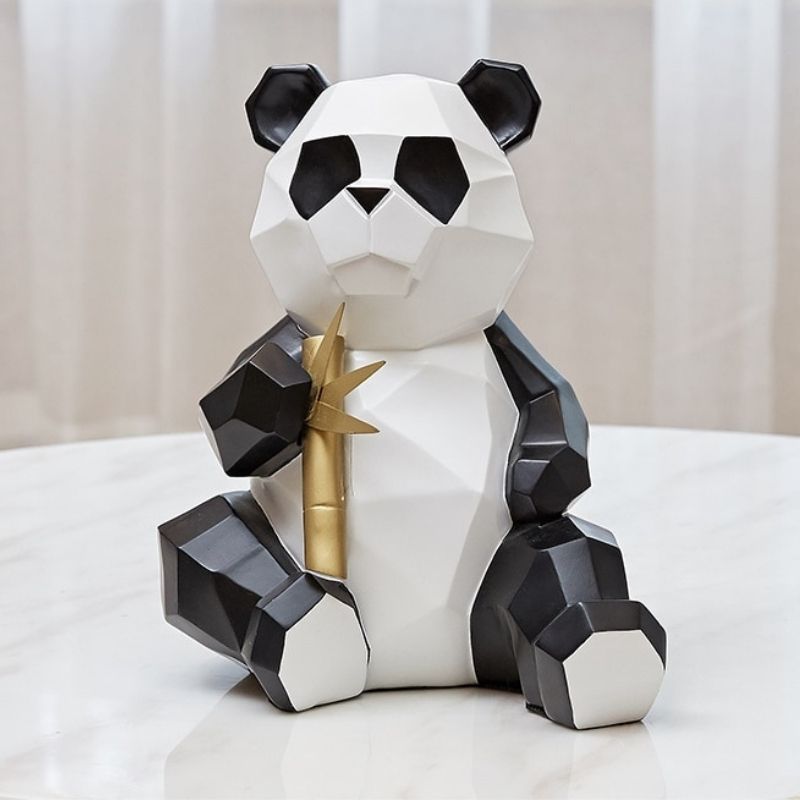 Statue Panda Origami — Édition Signature