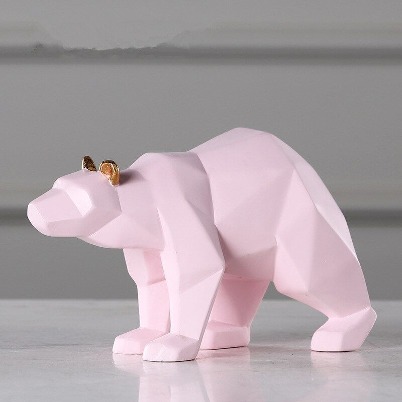 Statue Ours Origami — Édition Prestige