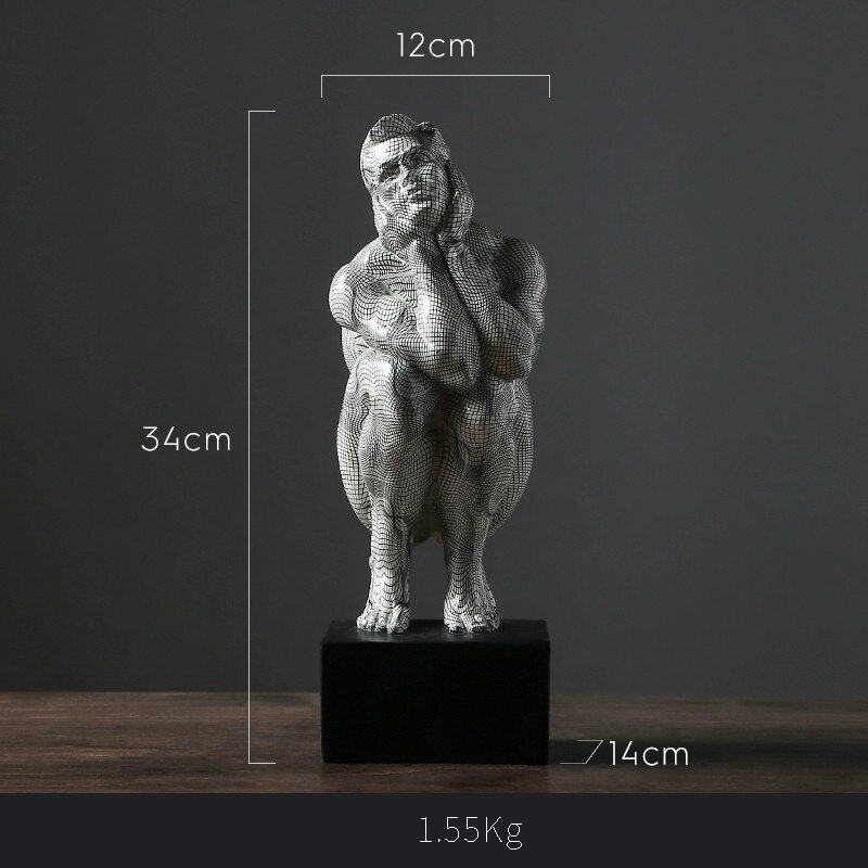 Statue de l'Homme Argenté — Édition Signature