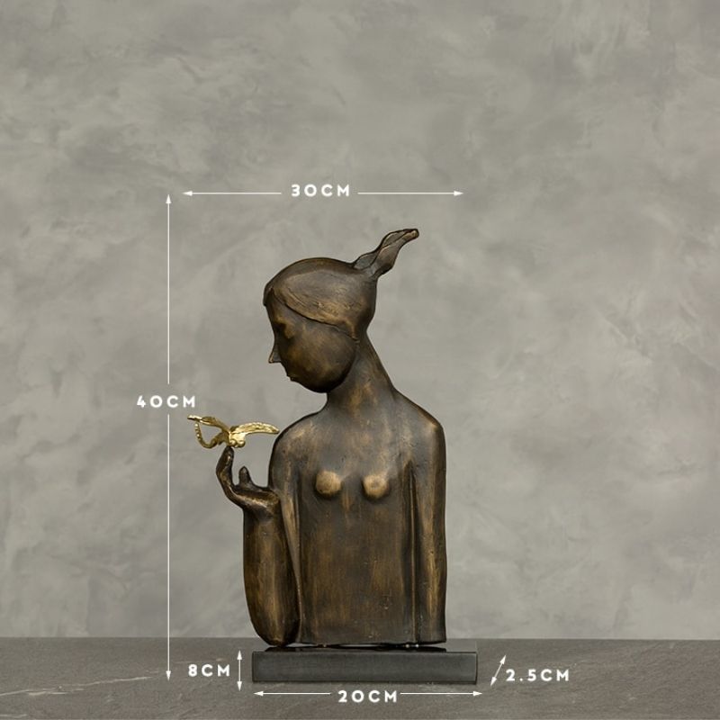 Statue en Marbre Africaine — Édition Prestige