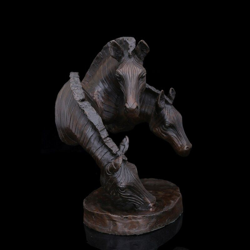 Statue Africaine Zèbre – Édition Signature