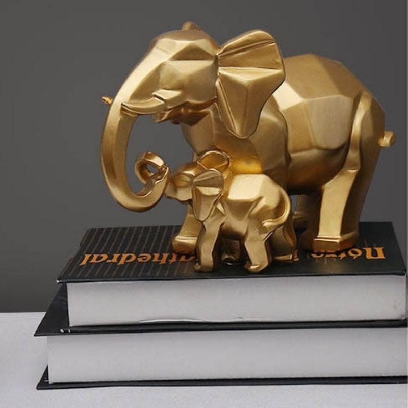 Éléphant d'Or — Statue Grande Taille Prestige