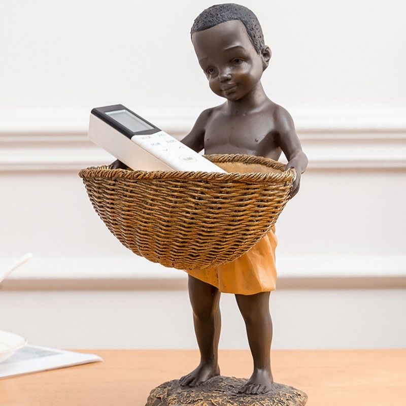 Statue d'Enfant Africain — Édition Prestige