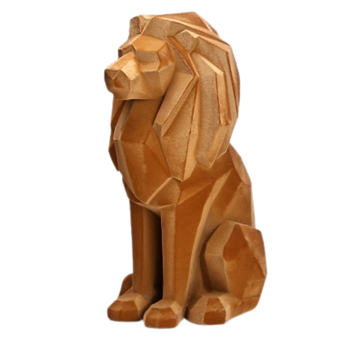 LéoArt Statue Lion en Résine Colorée