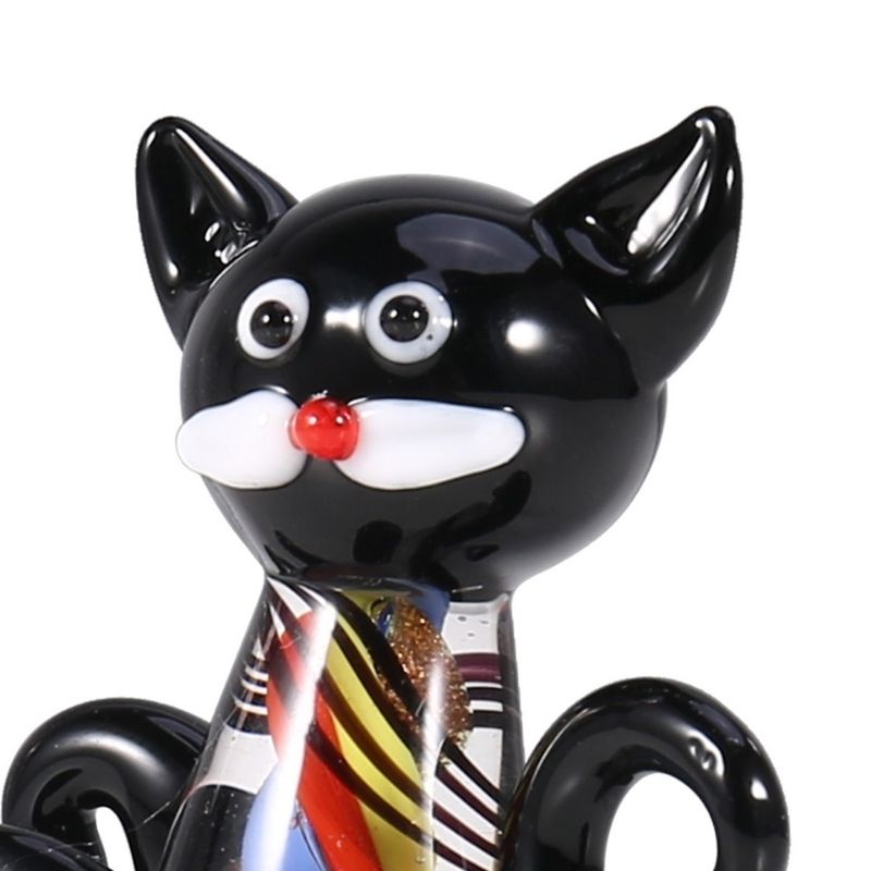 Statue Chat en Verre — Édition Luxe