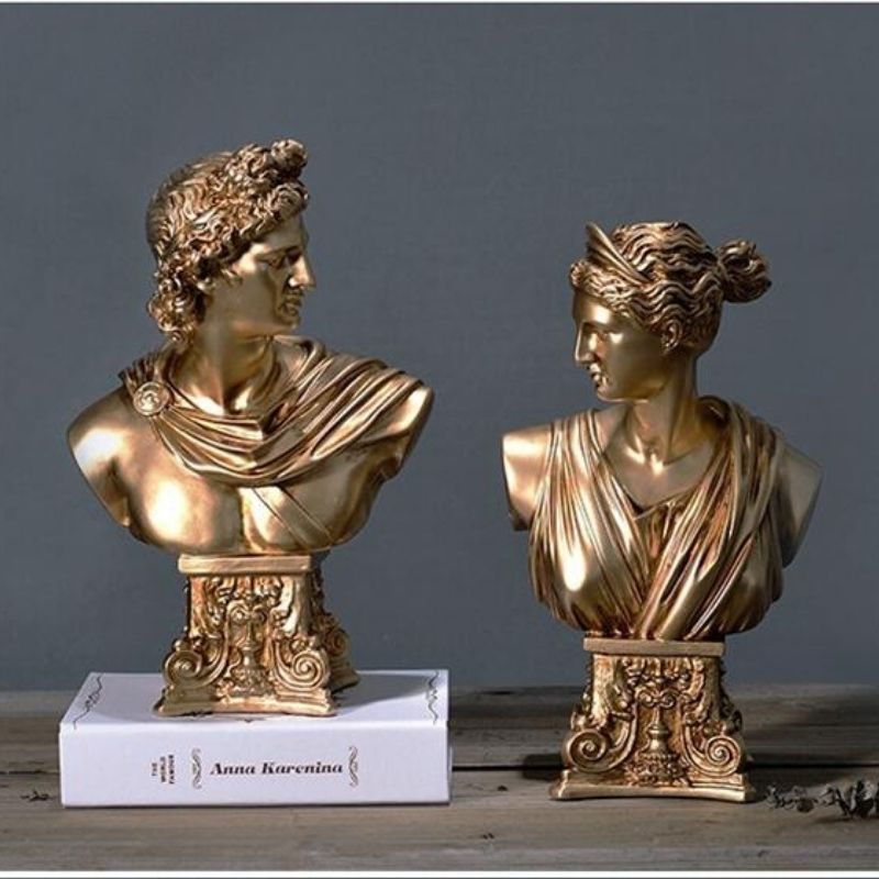 Buste Grec Femme – Statue d'Art Premium