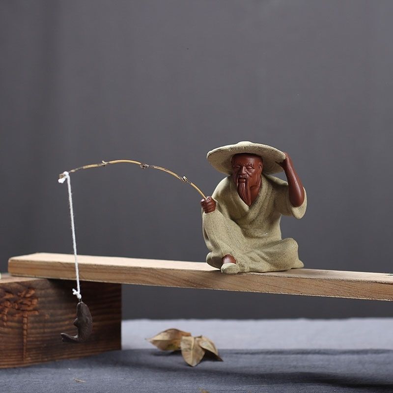 Statue Japonaise pour Jardin – Pêcheur (Édition Prestige)