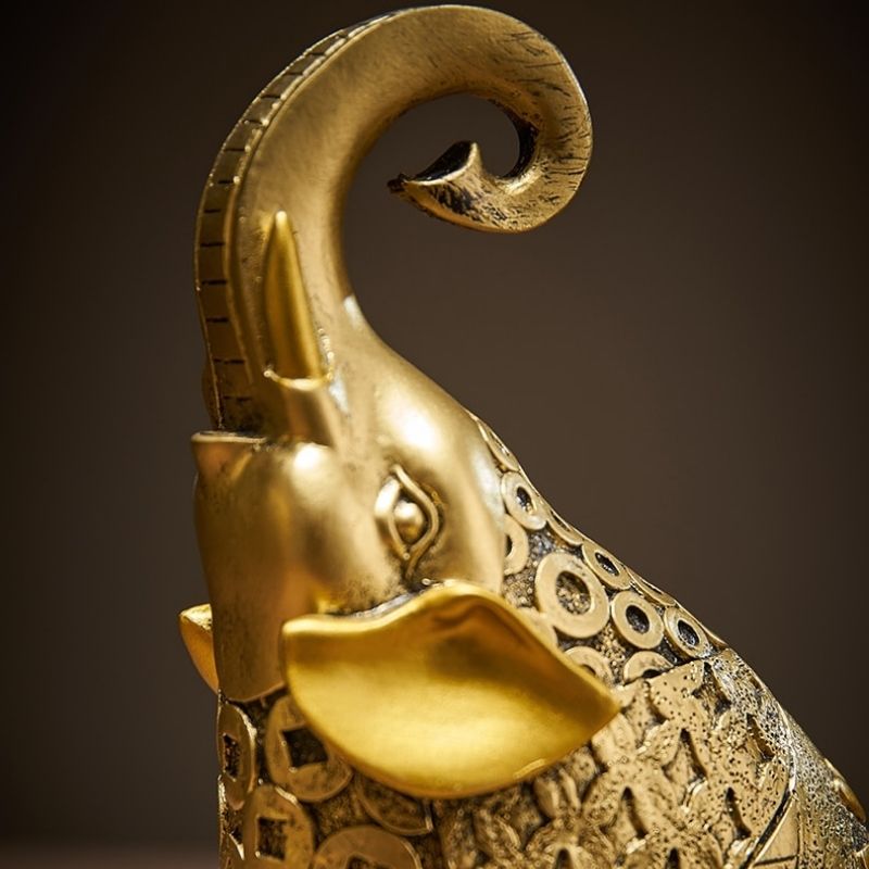 Statue Éléphant — Trompe en Haut
