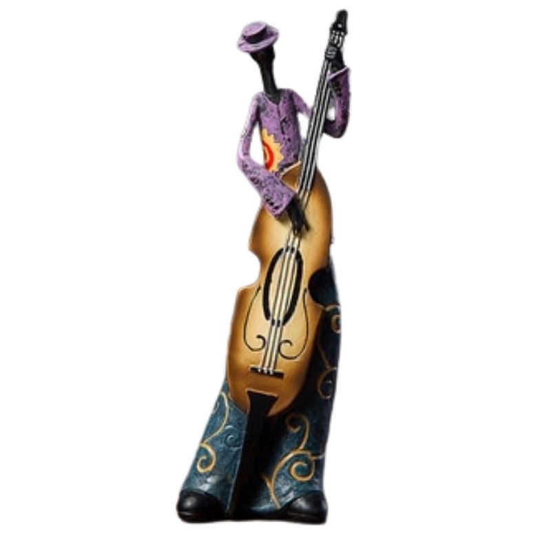 statue-homme-africain-contrebasse