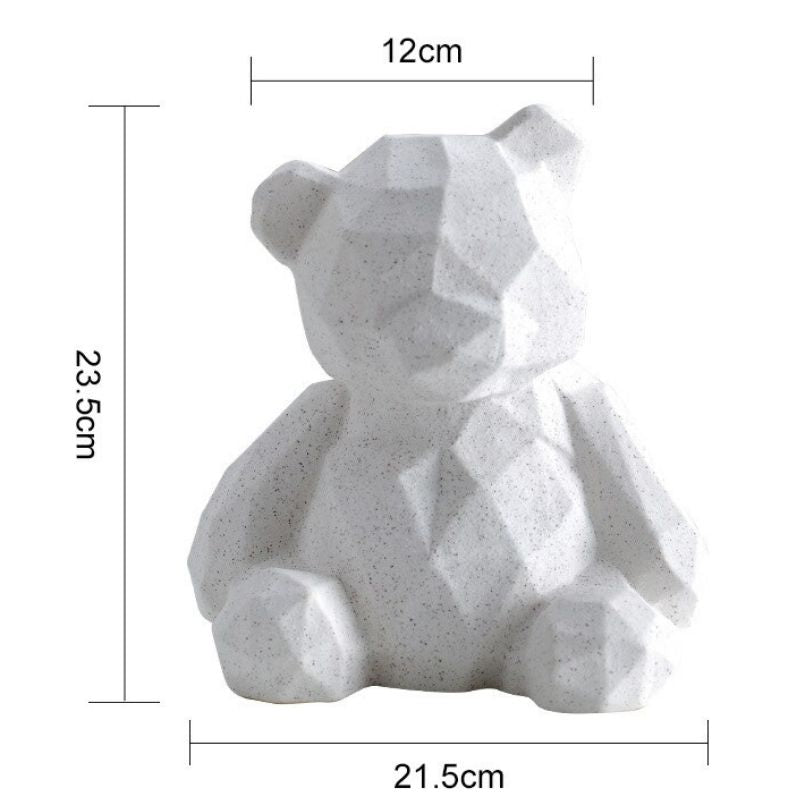 Origami Nounours Blanc — Statue Signature