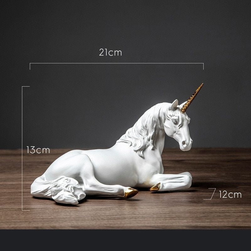 Statue Cheval-Licorne