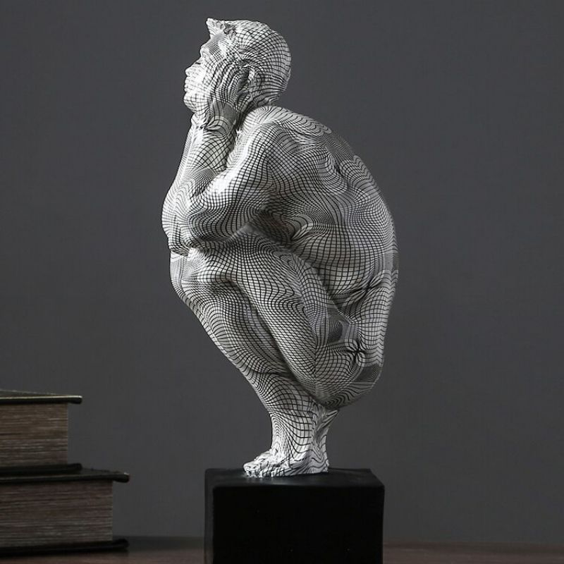 Statue de l'Homme Argenté — Édition Signature