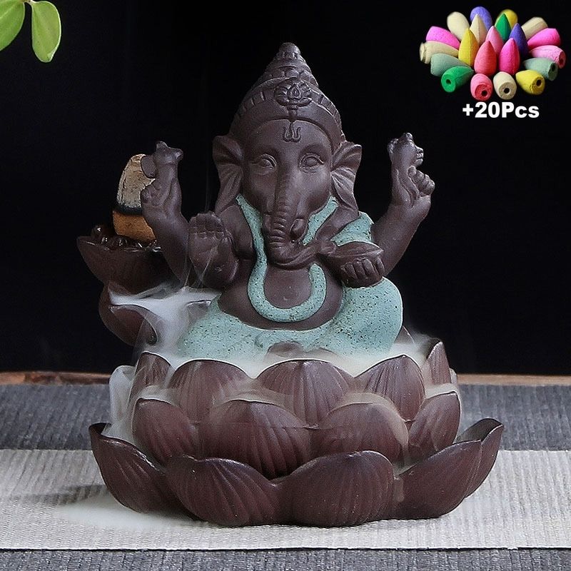Ganesh Vert – Statue Indienne Signature