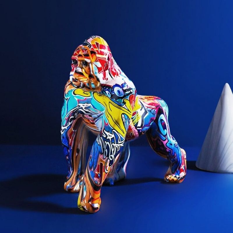 Statue Gorille — Peinture Signature