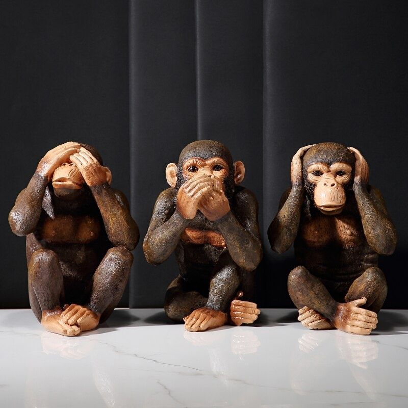 Statue du Singe Sourd - Édition Premium