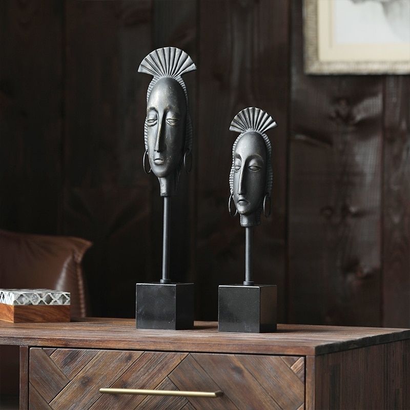 Statue Femme Africaine en Marbre – Édition Prestige