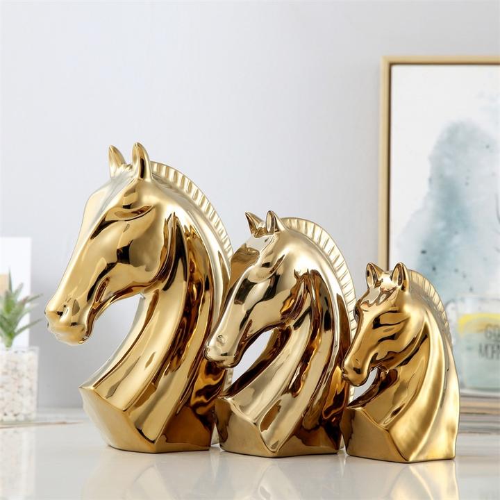 Statue Cheval Art Déco — Édition Luxe