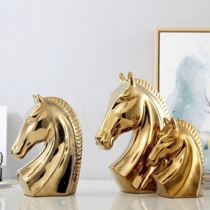 Statue Cheval Art Déco — Édition Luxe