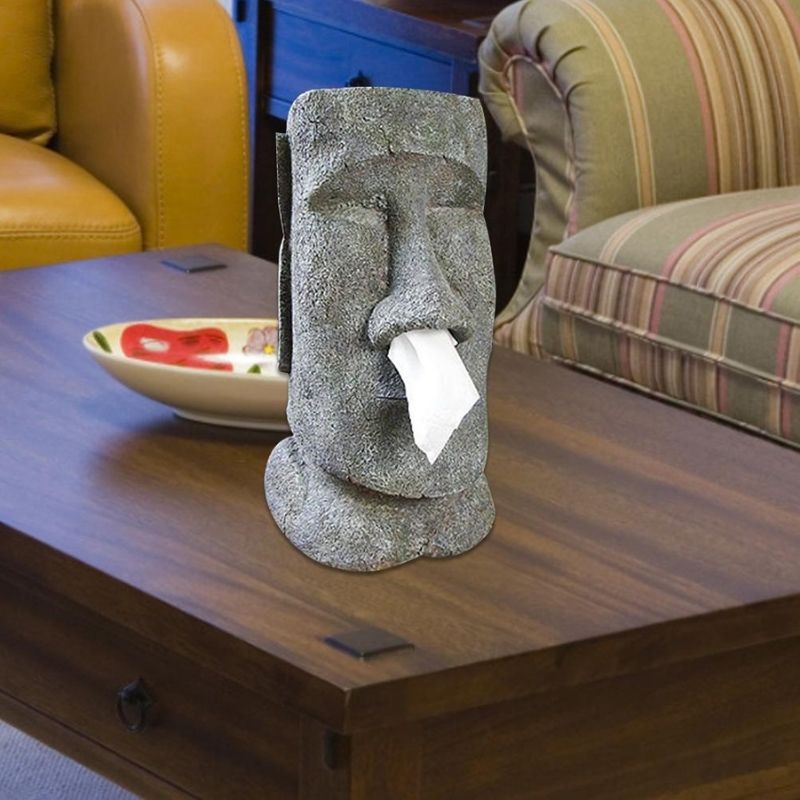 Statue Moaï en Résine – Édition Premium