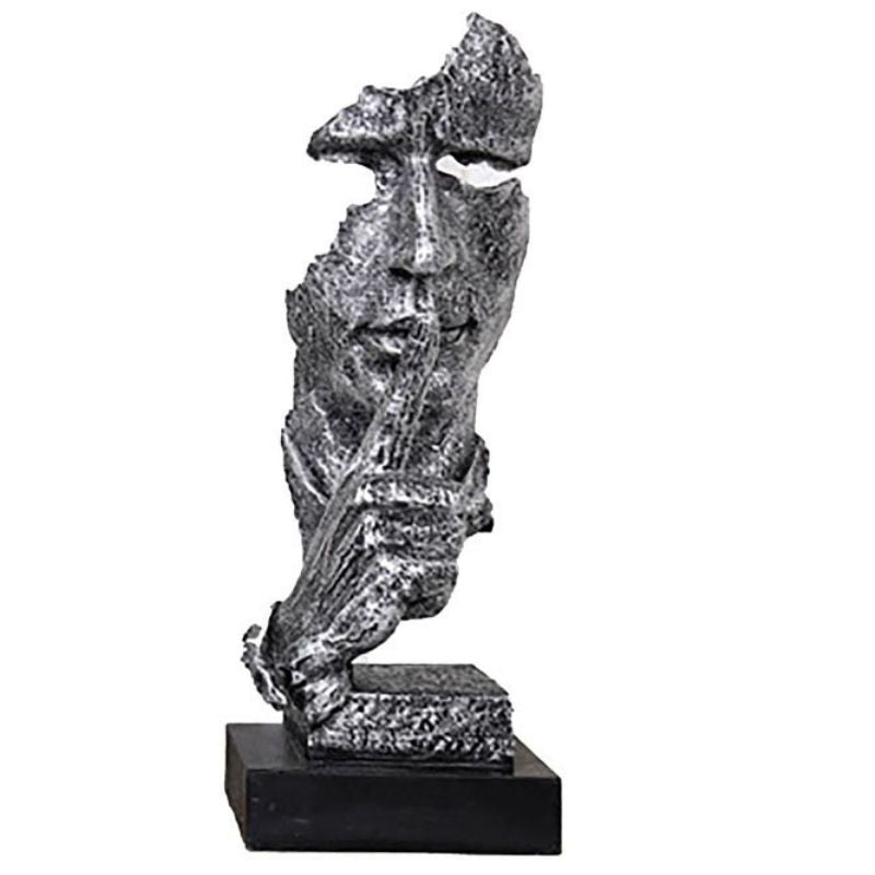 statue-homme-argent-chut