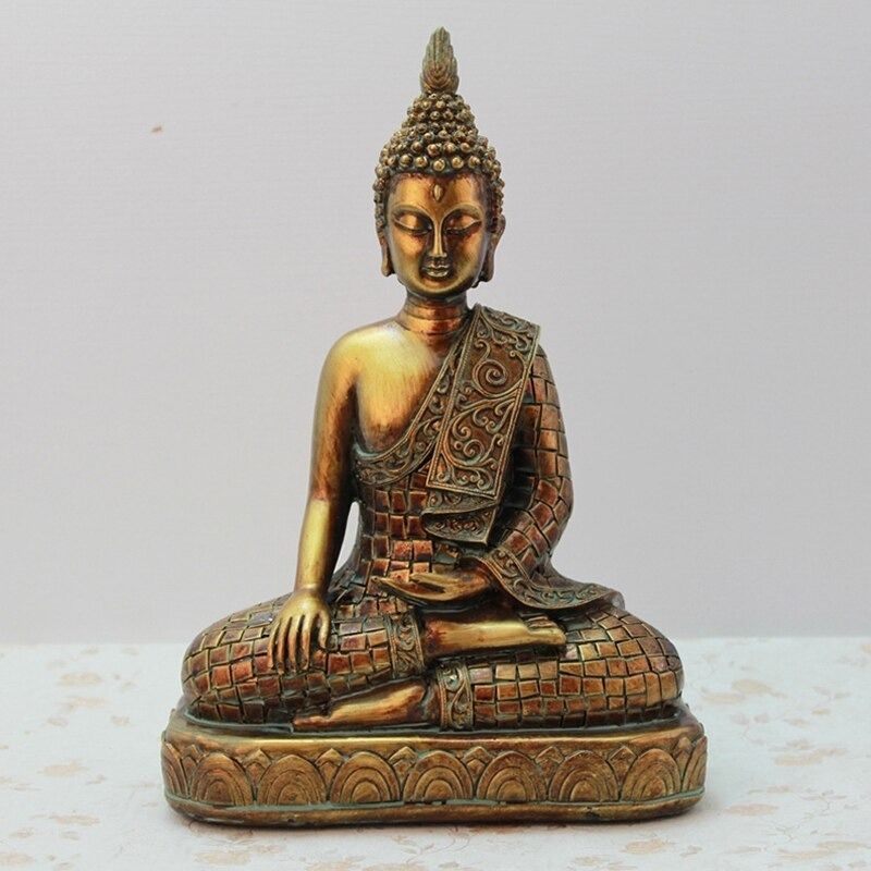 Statue Bouddha Rêveur Doré - Édition Prestige