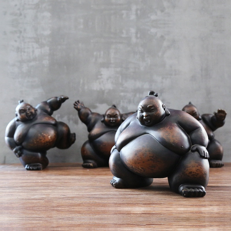 Statue Japonaise Sumo — Édition Signature