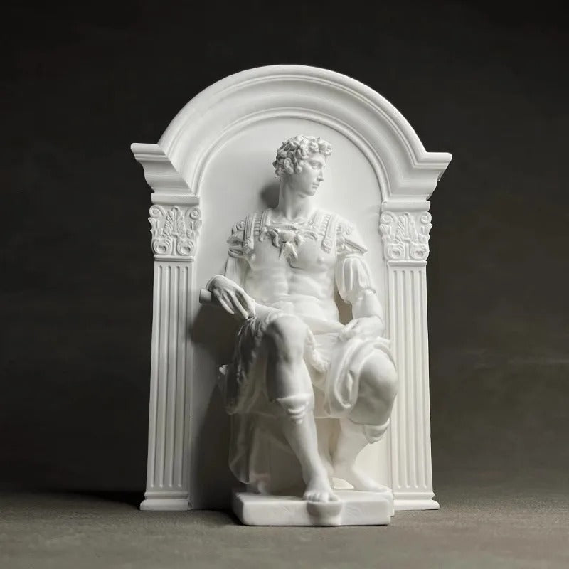 Sculpture Romaine en Plâtre – Finition Blanche