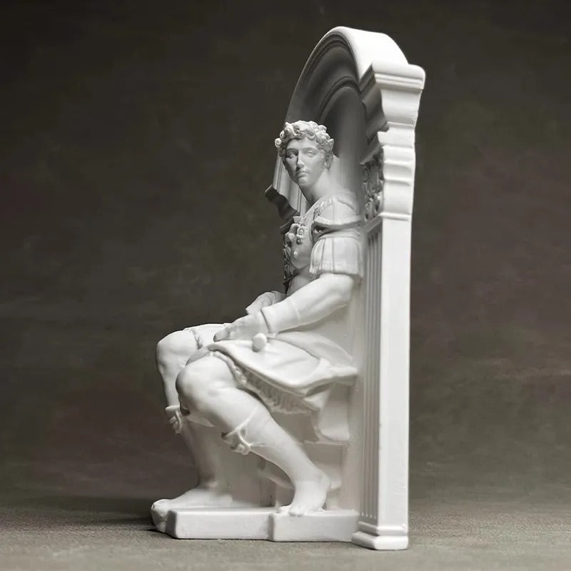Sculpture Romaine en Plâtre – Finition Blanche