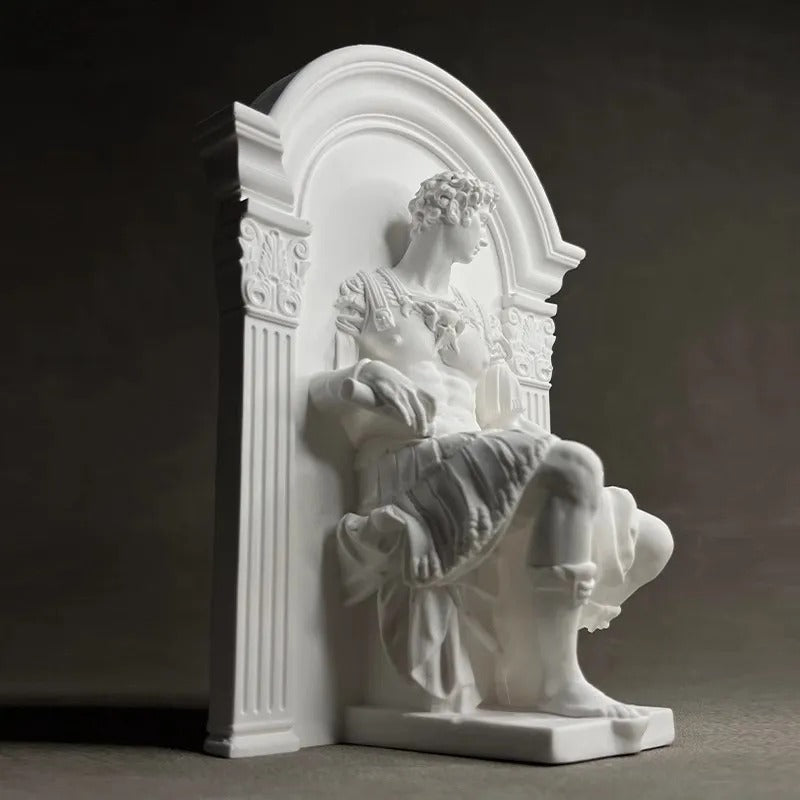 Sculpture Romaine en Plâtre – Finition Blanche