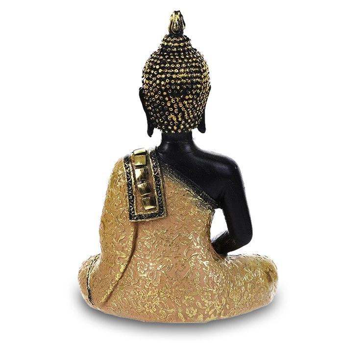 Statue Bouddha Penseur Doré — Édition Signature
