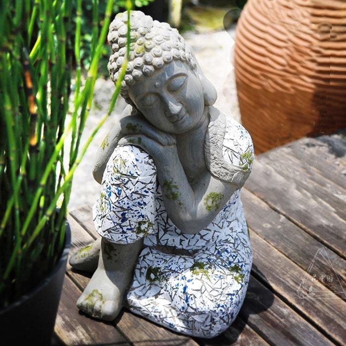 Statue Bouddha Penseur Géant — Édition Signature