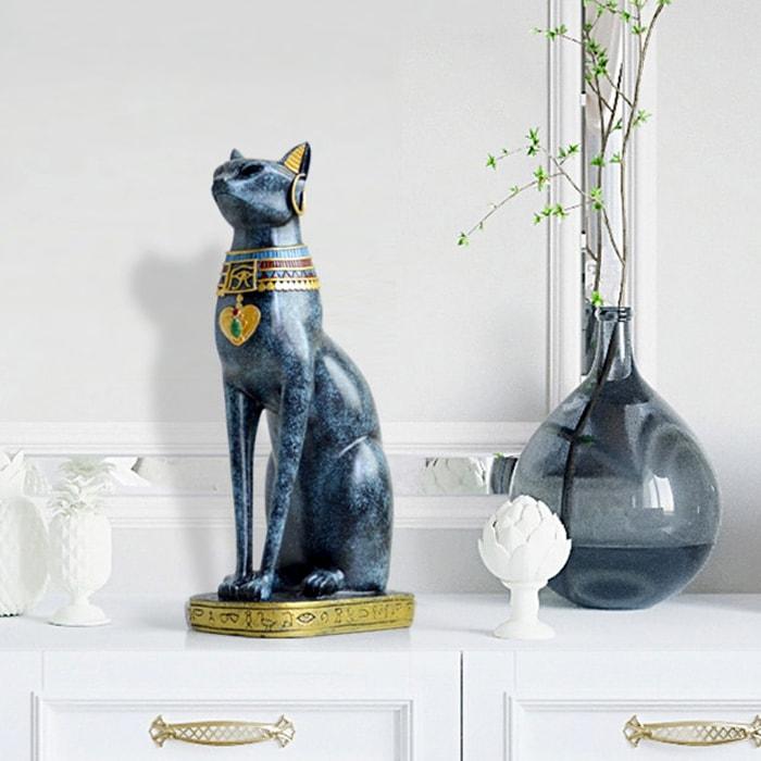Statue Chat L'Égyptien - Collection Prestige