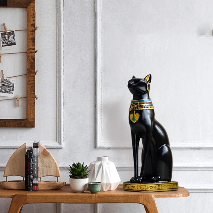 Statue Chat L'Égyptien - Collection Prestige