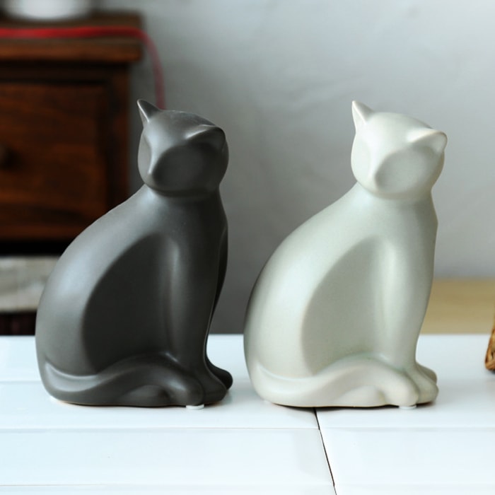 Statue Chat Assis — Édition Signature