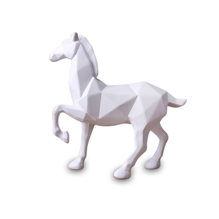 Statue Origami Cheval Majestueux — Édition Signature
