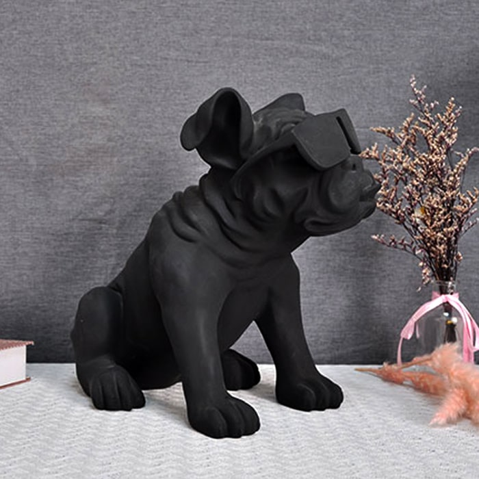 Statue Bouledogue Jaune – Édition Signature