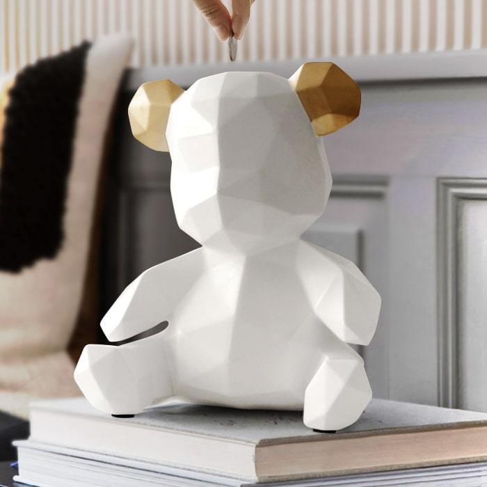 Statue Origami Bébé Ours — Édition Signature