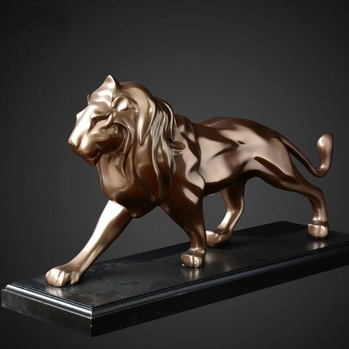 Statue Lion Royal King — Édition Luxe