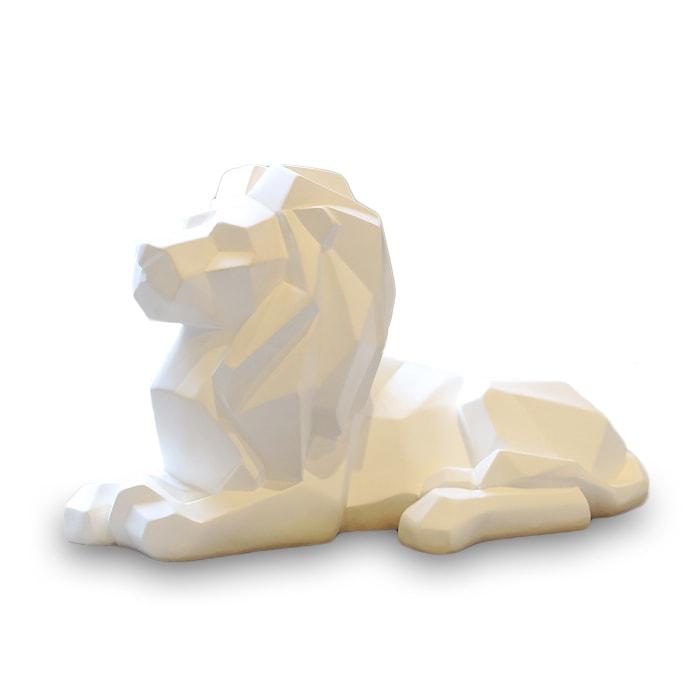 Statue Origami Lion — Édition Signature