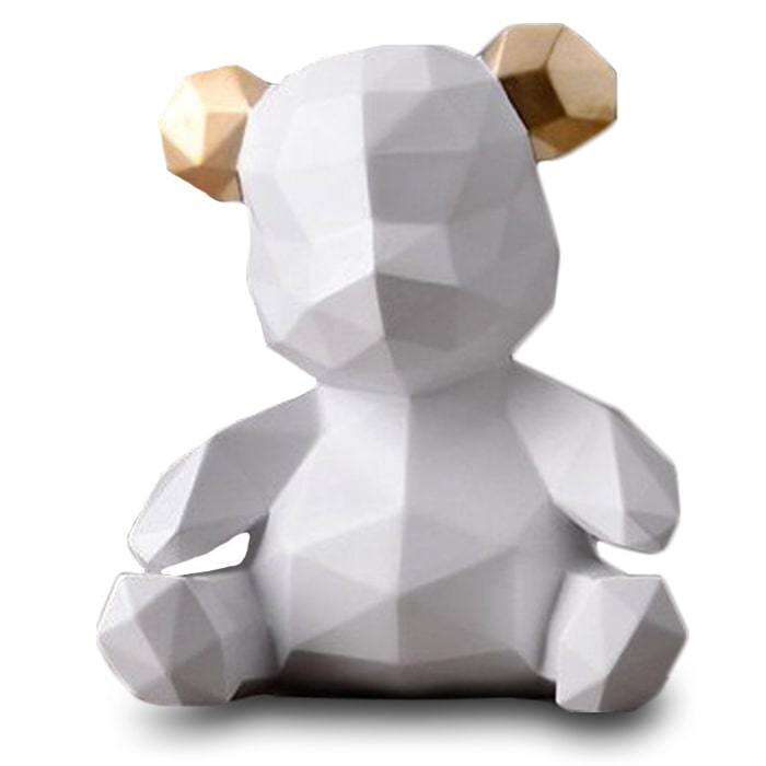 Statue Origami Bébé Ours — Édition Signature