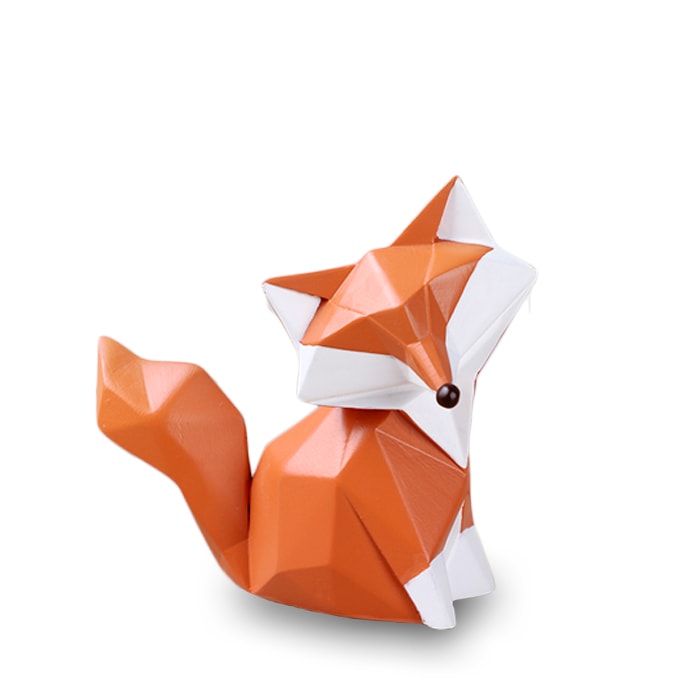 Statue Origami : Renard Family