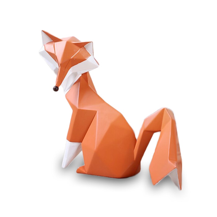Statue Origami : Renard Family