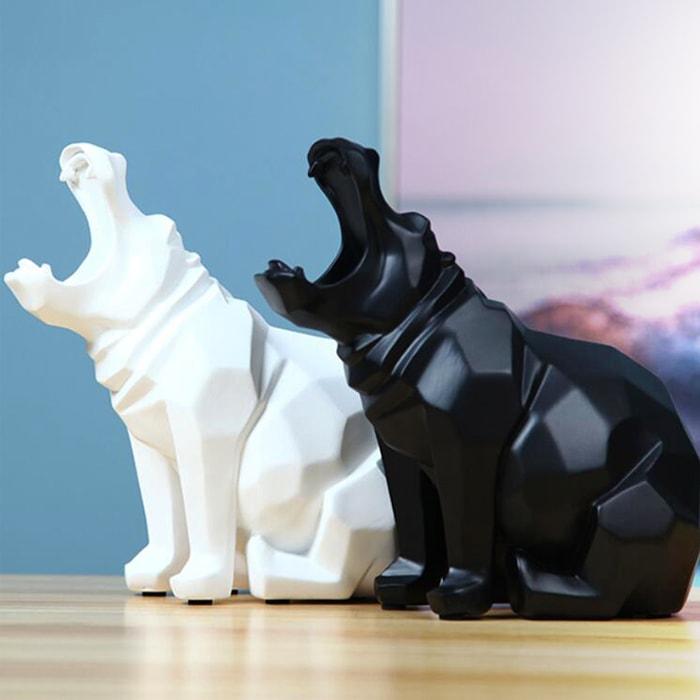 Statue Origami Rhinocéros — Édition Signature