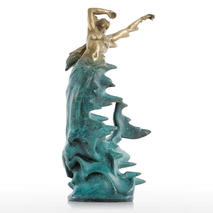 Statue Bronze Sirène Élégante - Édition Prestige