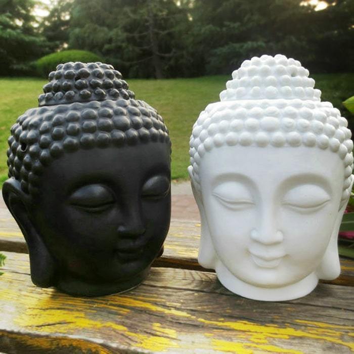 Statue Tête de Bouddha — Jardin Zen