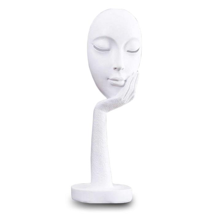 Statue Femme: Visage Spirituel