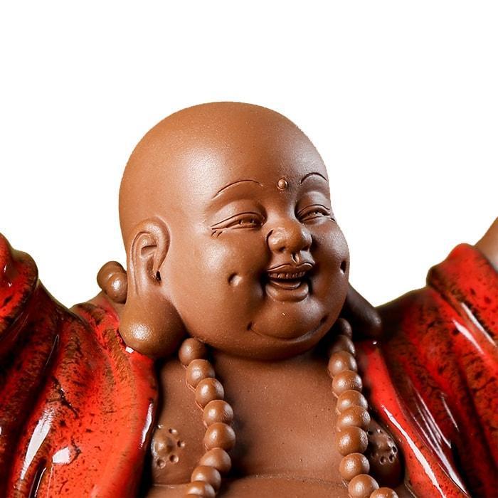 Statue Bouddha Rieur – Bras Levés